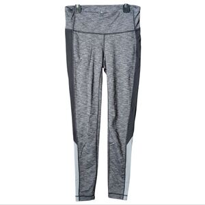 Athleta Womens Small Gray Black Leggings Workout Yoga Pants Athletic Stretch EUC